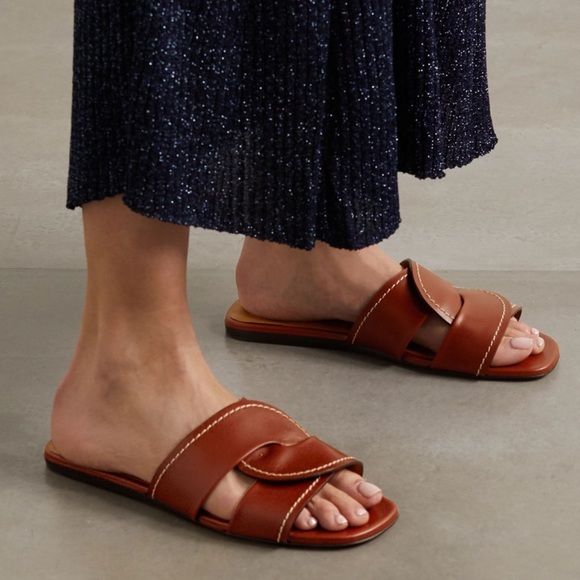 Chloe Shoes - Chloe Leathet Sliders